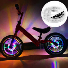 Ultraljusa LED-cykelhjulslampor, vattentäta och USB-laddningsbara, säker cykeldekoration för nattcykling (färgskiftande lägen, enkel