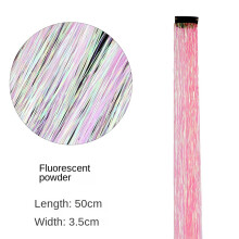 (BB Clip Fluor zieren des Pulver Typ A) 10PCs Btinsel Hair Gold Wire Laser Wire BB Clip Gold Wire