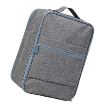 Sac à chaussures de voyage de grande capacité 31x23x14 cm gris