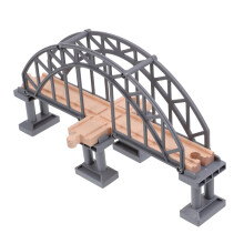 1 piece wooden toy drawbridge accessory for scene puzzle toys, creative and interactive for parents, boys, girls, and toy train wooden railway fans.