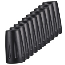 Trekking Pole Tips with AntiSlip Stability and Shockproof Walking Stick Rubber End Caps Black