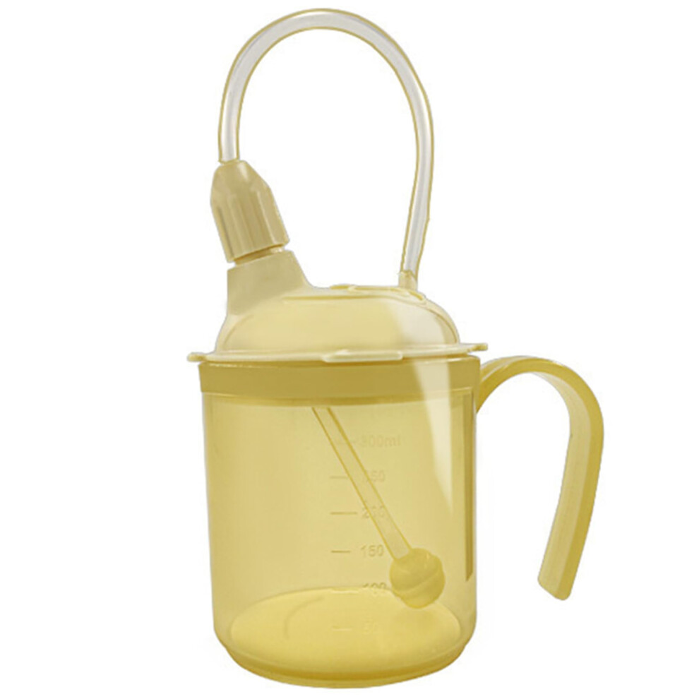 Beakers for Elderly 300ml Spill Proof Adult Sippy Cup, 3-in-1 Design with Straw Handle, Ideal for Disabled Users
