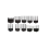 Wahl Black Attachment Comb Clippers Set -  wahl black comb plastic attachments standard multi cut clippers 1