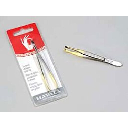 Mavala Mavala Gold Tipped Oblique Tweezers