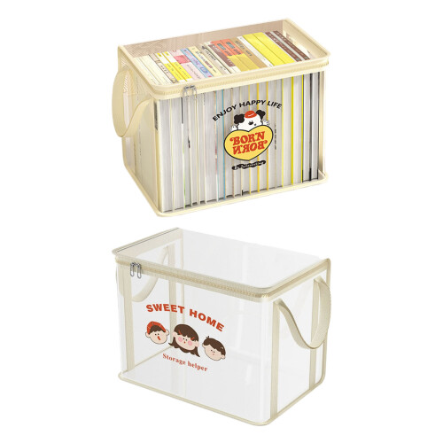Durable Foldable Waterproof Storage Box With-Yellow love dog 2