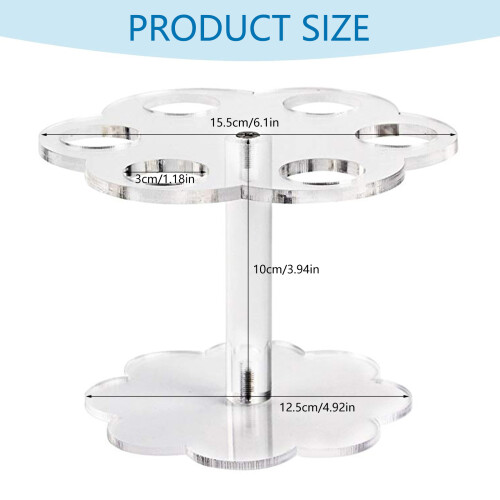 Premium 6 Slot Spice Bottle Stand Circular Design Durable 2