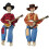 Animierte karierte Skelette, Musiker,- HHBDD 7