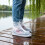2 paires de couvre-bottes de pluie épais, semelles 6