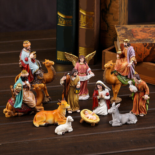 Kerststalbeeldjes, kerstfiguur ornament kerststal standbeeld 1