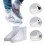 2 paires de couvre-bottes de pluie épais, semelles 3