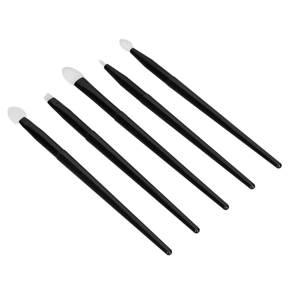 5-Piece Silicone Brush Set for Eye Shadow Lips Eyebrow Eyeliner