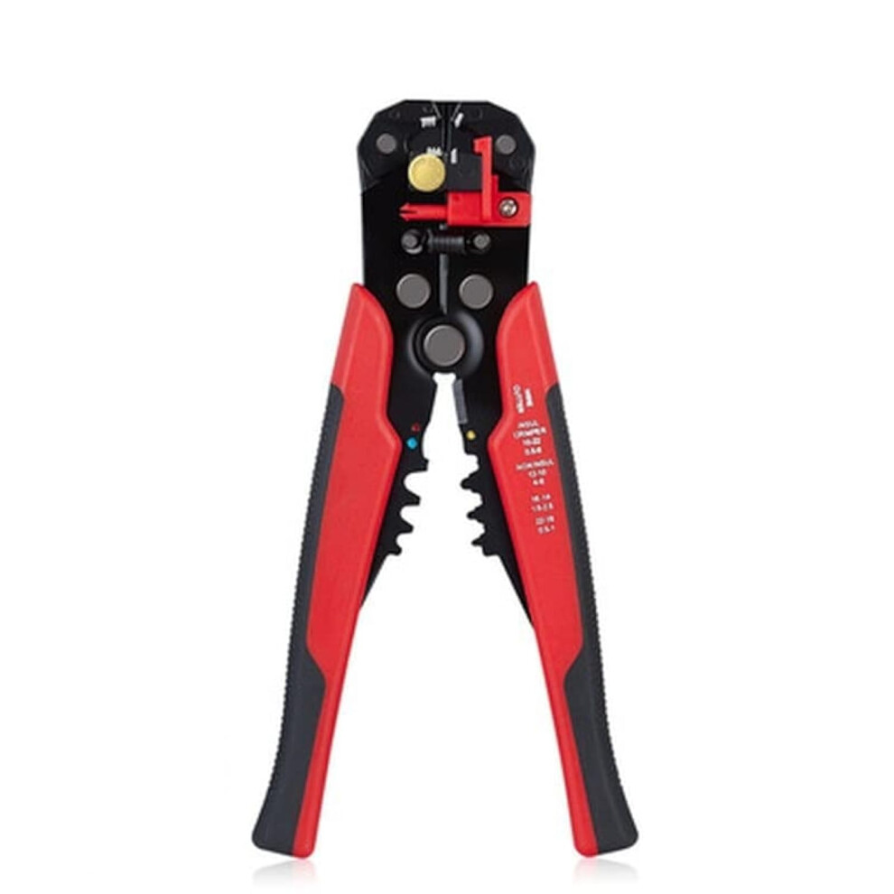 3 In 1 Automatic Wire Stripper And Crimping Tool, Selfadjusting Cutter For 1024 Awg, Red 9365049018548