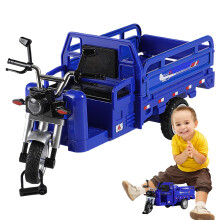 Rideon toy – Alloy tricycle model, realistic and safe tricycle vehicles for school prizes, Easter, birthdays, and parties with a fun blue style.