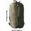 Sleeping Bag Storage, Compression Sack For Sleeping Bags, Waterproof Nylon Backpacking Sack ArmyGre 4