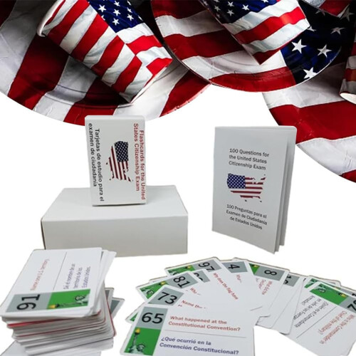 US Citizenship Test Flash Cards: 100 USCIS Questions for Naturalization Exam, Study, and Practice 1