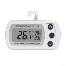 Digital Refrigerator Thermometer Waterproof with Large Display Min Max Memory for Fridge Freezer Kitchen White
