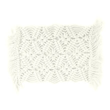 Polyester-Cotton Lace Doilies Stylish Rectangular Placemats For Elegant Table Placemats Boho Style Table Mats With Hollow Embroidery Heat Resistant Pr