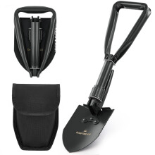 Mini Folding Shovel High Carbon Steel, Lightweight Portable Tactical Entrenching Tool for Camping, Hiking, and Emergency Use