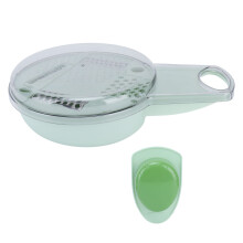 Râpe à fromage rotative à ventouse sécurisée, lames interchangeables en acier inoxydable, râpe multifonction pour la cuisine, pour trancher et