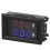 Monitor automotivo avançado com display duplo de LED de 0,28 polegadas para acesso instantâneo aos dados. Voltímetro e amperímetro digitais com 6