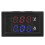 Monitor automotivo avançado com display duplo de LED de 0,28 polegadas para acesso instantâneo aos dados. Voltímetro e amperímetro digitais com 5