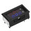 Monitor automotivo avançado com display duplo de LED de 0,28 polegadas para acesso instantâneo aos dados. Voltímetro e amperímetro digitais com 7