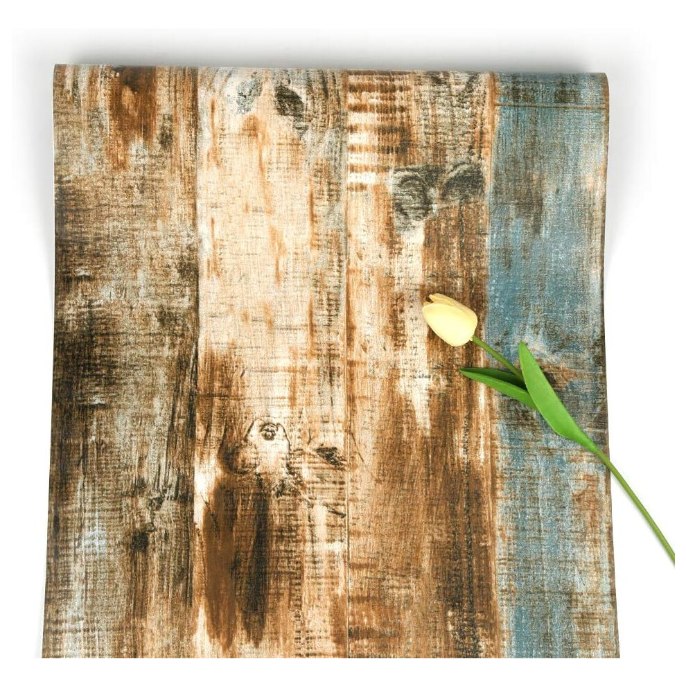 Easy To Apply Wall Decor, Peel And Stick Wallpaper With Rustic Style For Indoor Use, Removable Wallpaper For Smooth Flat Surfaces, Brown 53Cmx10m 9775230079805
