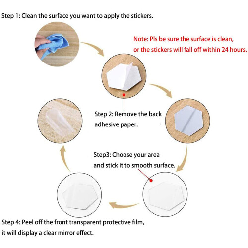 Plastic Mirror Tiles, Easy To Install For Your DIY Combo Pattern Projects 2