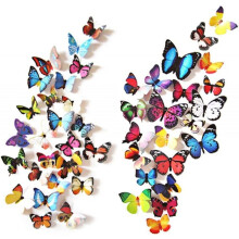 HD Printed Butterflies, High Definition Prints For A Stunning Visual Experience, Easy Stick Remove Ensures Hassle-Free Decorating (3Pcs)