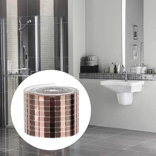 Crafters Delight, Glass Mirror Tiles With Self-Adhesive Backing For Creative Projects 2