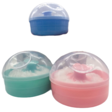 Baby Powder Even Application, Soft Face Body Powder Puff With Easy One Hand Operation For Home Use (3Pcs)