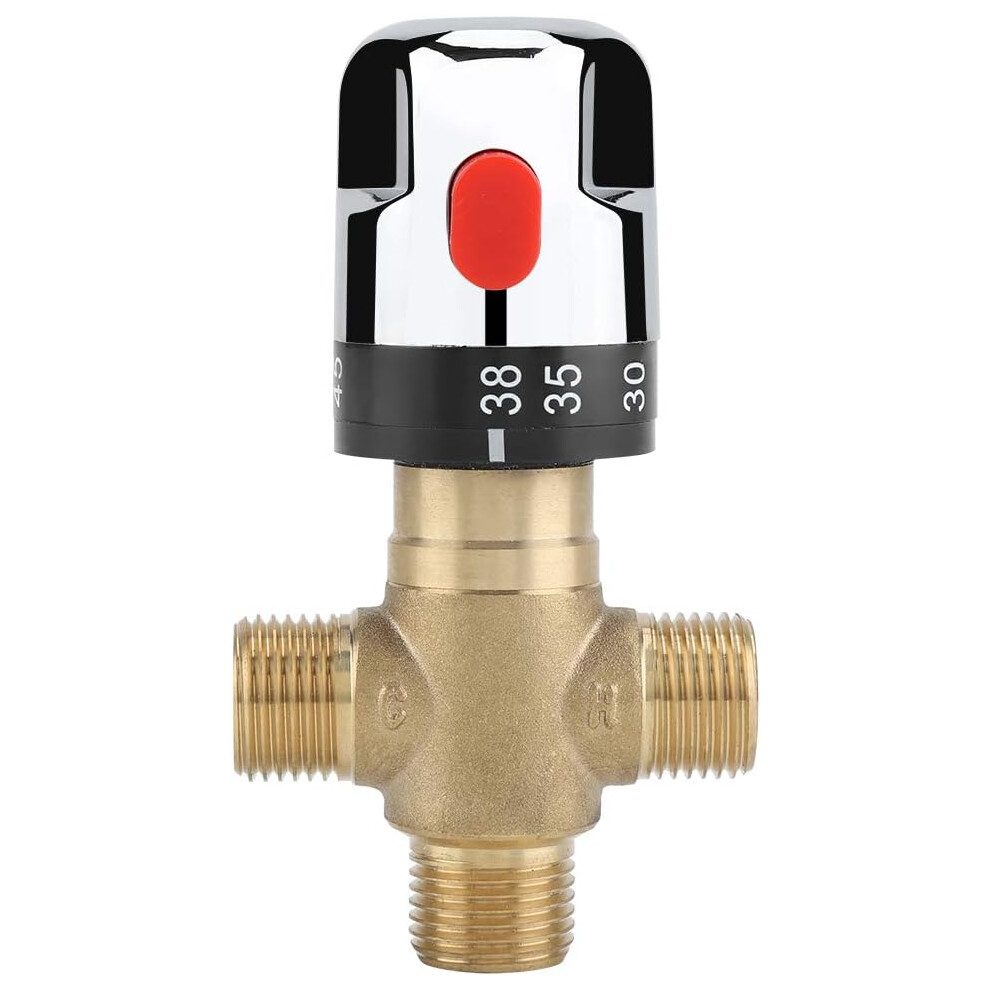 Thermostatic Mixer For Basin, Anti-Scalding Function With Solid Brass Construction 9128293967952