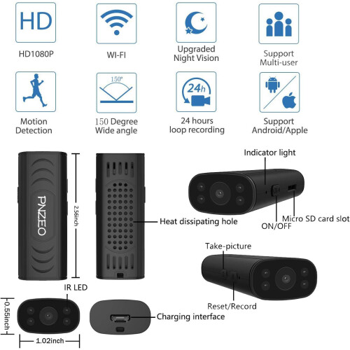 Advanced WiFi Camera, Providing Intelligent Motion Detection and Versatile Placement for Optimal Home Protection 1