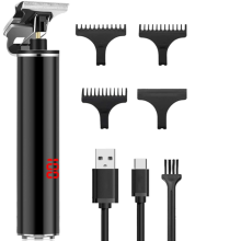 Hårtrimmer til mænd, holdbare knive i rustfrit stål af høj kvalitet, ergonomisk design, genopladeligt type-C-batteri, næsten nul mellemrum i