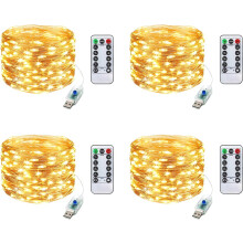 Glowing Fairy Lights, Easy Operation Battery Operated Ultra-bright LED With Timer for Indoor Outdoor Decoration, Flexible and Cuttable
