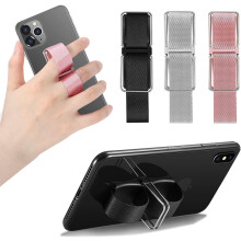 Impugnatura per telefono con anello adesivo, supporto elastico per dito con cavalletto telescopico, impugnature antiscivolo per una presa sicura,