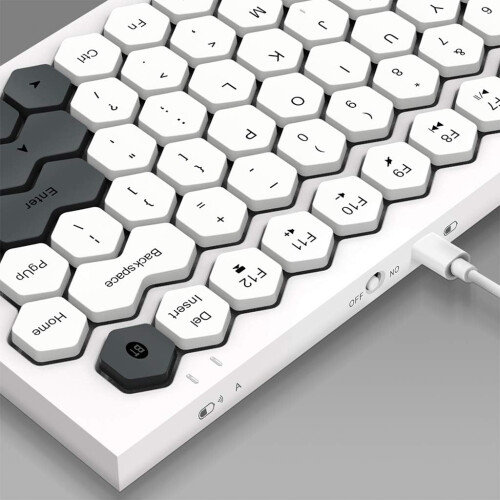 Mechanical Keyboard for Versatile Connectivity, Translucent Bottom Shell Design Enhances Your Desktop Aesthetics, Dual Mode Bluetooth & Wired