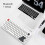 Mechanical Keyboard for Versatile Connectivity, Translucent Bottom Shell Design Enhances Your Desktop Aesthetics, Dual Mode Bluetooth & Wired 3
