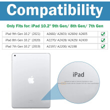 Gloine Tempered Frith-Spiaireachta le haghaidh iPad 10.2 Orlach, Comhoiriúnacht Gan Uaim, Laghdú Solais Ghoirm, Íogaireacht Fhíor-Theagmhála,