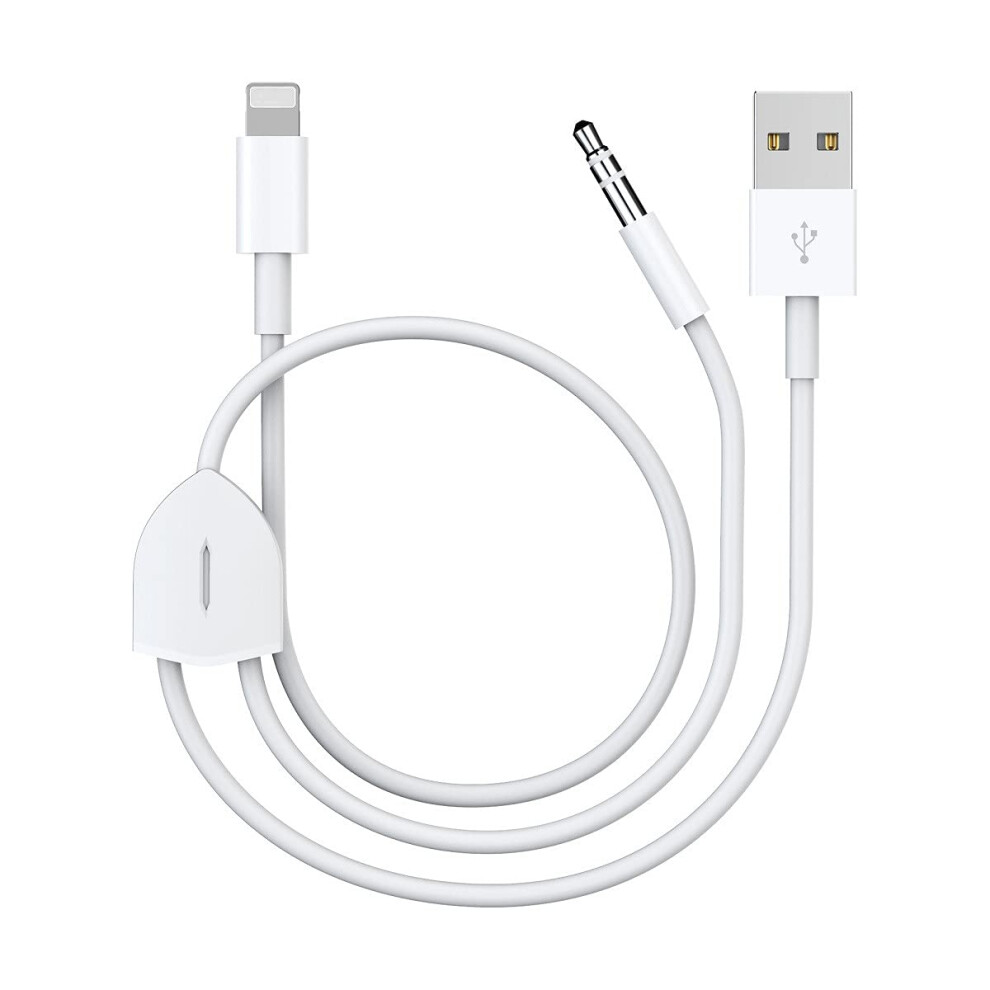 Lightning To 3.5Mm Aux Cable, High Performance 2-In-1 Audio Charging Solution For Iphone, Upgraded Original Chip Ensures Pure Sound, 24K -Plated Gold 9004841524047