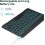Compact Backlit Bluetooth Keyboard, Cross Compatible Ultra Slim Portable Wireless Keyboard for iOS, Android, Windows Devices, 7-Color LED Backlight, 6