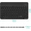 Compact Backlit Bluetooth Keyboard, Cross Compatible Ultra Slim Portable Wireless Keyboard for iOS, Android, Windows Devices, 7-Color LED Backlight, 7