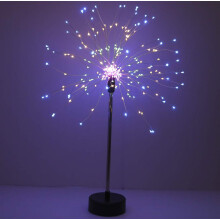 Strahlende Solar-Gartenleuchte mit LED-Lichterkette für farbenfrohe Beleuchtung von Terrasse und Garten, Batteriefach, Kupferdraht, Sternenmuster, 8