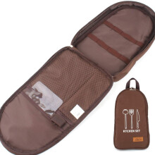Portable Kitchen Bag, High Quality Polyester Fabrics Camping Cooking Utensils Storage for Unmatched Outdoor Convenience