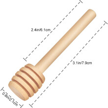 Wedding Party Favor, Wooden Honey Dipper With Deep Grooves For Efficient Honey Dispensing, Reusable Mini Honey Dipper Sticks For Daily Use And