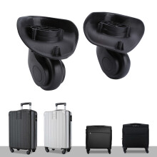 Rodas giratórias para malas de viagem, rodas giratórias de substituição com material de alta qualidade para reparo de malas, rodízios versáteis