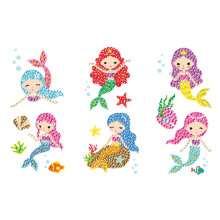 Diamond Painting Mermaid Sticker Kit for Ages 5 and Up