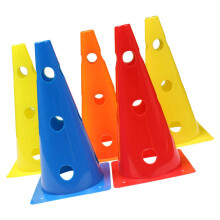 5pcs Training Cones for Soccer Football Drills Lightweight Hollow Plastic Marker Cones in Vibrant Colors for Visibility
