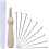 DIY kit with 25 colored faux wool strips for needle felting. Complete tools. DIY materials include various tools. 3