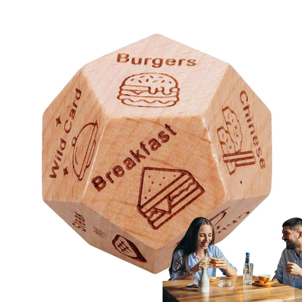 Night Dice for Couples: Romantic Game, Unique Food Dice  Night Cube  Fun Dice for Dates